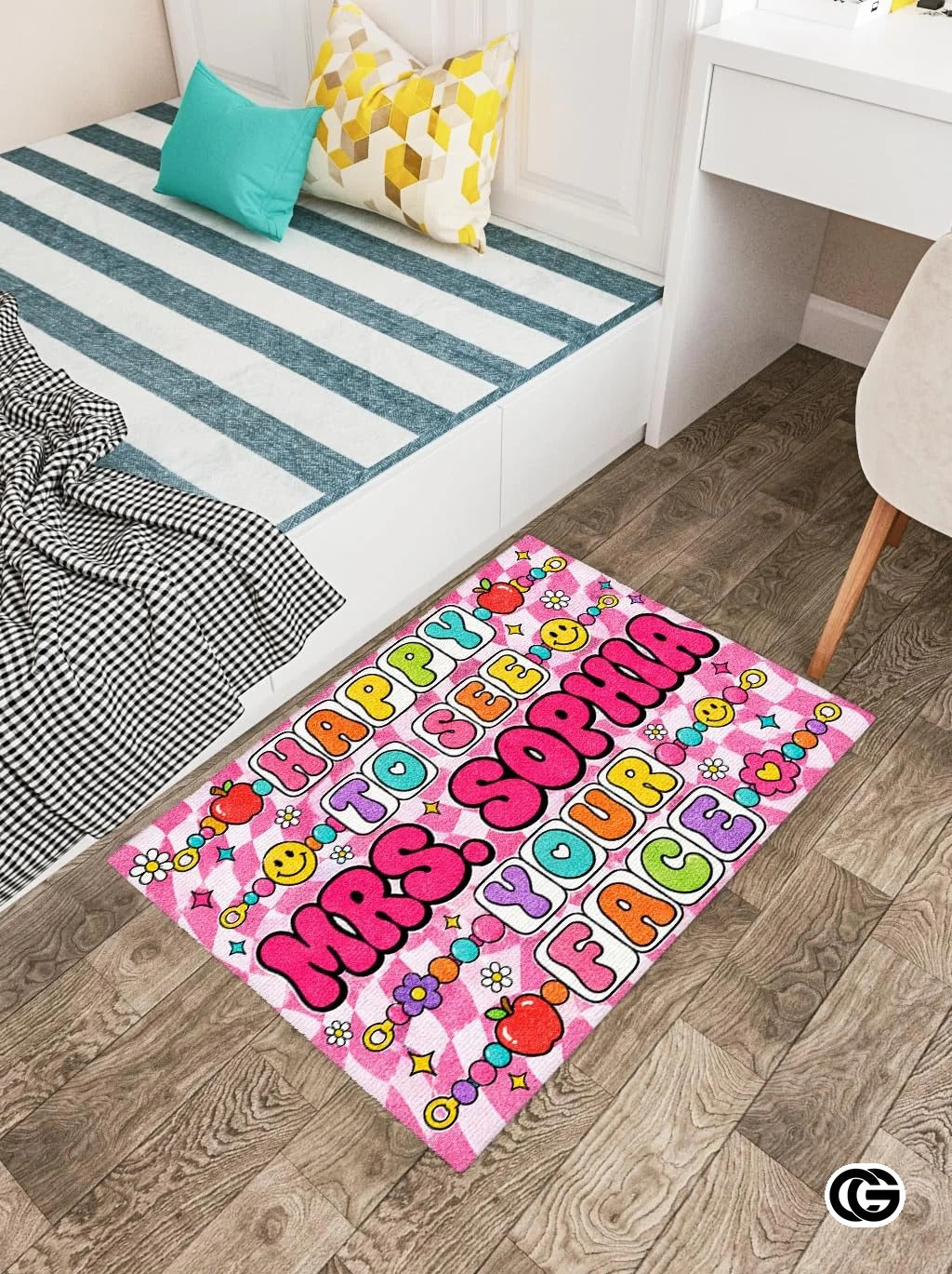 Personalized Classroom Doormat with Custom Teacher Name