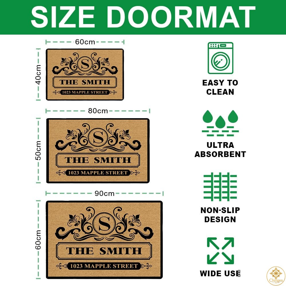 Custom Monogram Doormat