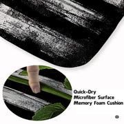 Soft low-pile microfiber surface texture on sunflower American flag rug - thumbnail image 3 of 7