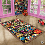Custom Bookshelf Rug for Classroom and Reading Nook