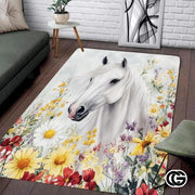 Custom Running Horse Welcome Mat for Front Door and Entryway - Horse-ds02