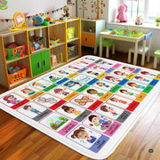 Core Vocabulary Rug, Communication Rugs for Kids Sped Classroom Rug, Autism Carpet, Speech Therapist Decor, Classroom Carpet, Back to School Mat for Kids Room Decor (STYLE-DS03, X-Small (2x3 feet))