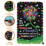 Personalized Welcome Doormat with Family Name and Address - Hand-tree