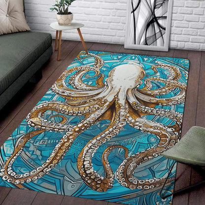 Custom Octopus Welcome Mat for Front Door and Entryway