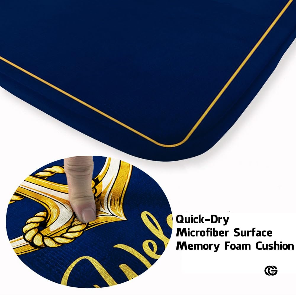 Custom Boat Rug, Personalized Welcome Aboard Mat with Boat Name, Nautical Area Rug for Deck, Entryway or Floor, Anchor Marine Decor, Boating Gift (Boat Rug 02)