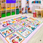 Personalized Calming Corner Rug for Classroom, Custom Teacher Name Reading Corner Rug, Emotions Feelings Carpet, Soft Fluffy Calm Corner Decor for School Reading Nook (Calming Corner)
