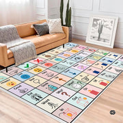 Core Vocabulary Rug, Communication Rugs for Kids Sped Classroom Rug, Autism Carpet, Speech Therapist Decor, Classroom Carpet, Back to School Mat for Kids Room Decor (STYLE4, X-Small (2x3 feet))