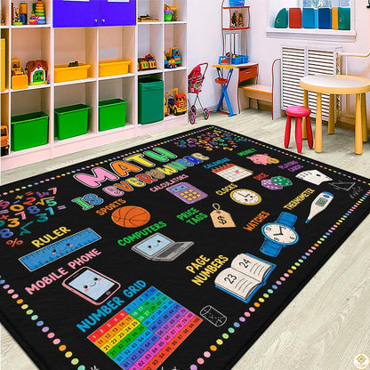 Custom Math Area Rug