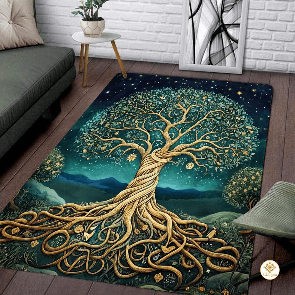 Custom Tree of Life Welcome Mat for Living Room and Bedroom - Tree-ds02