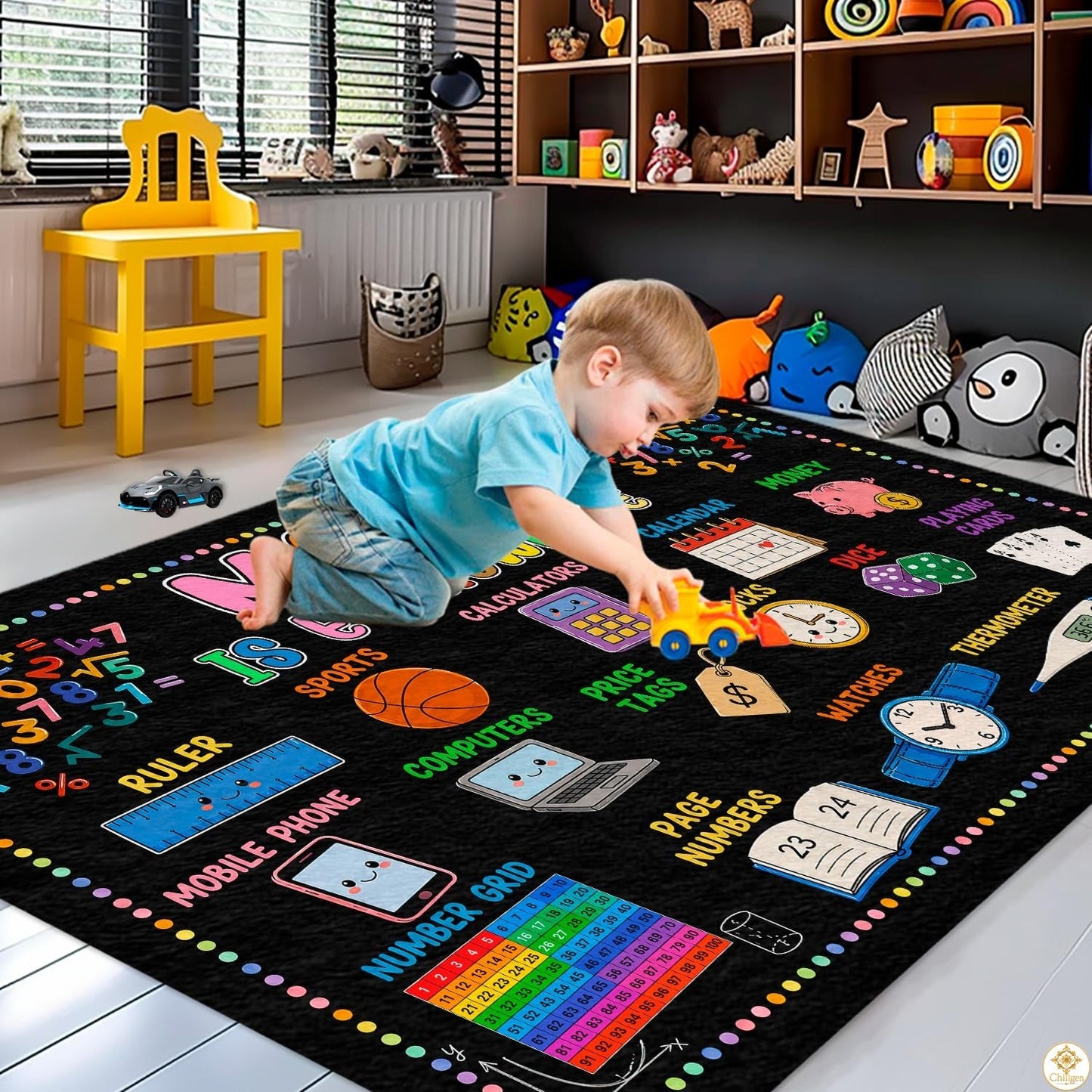Custom Math Area Rug