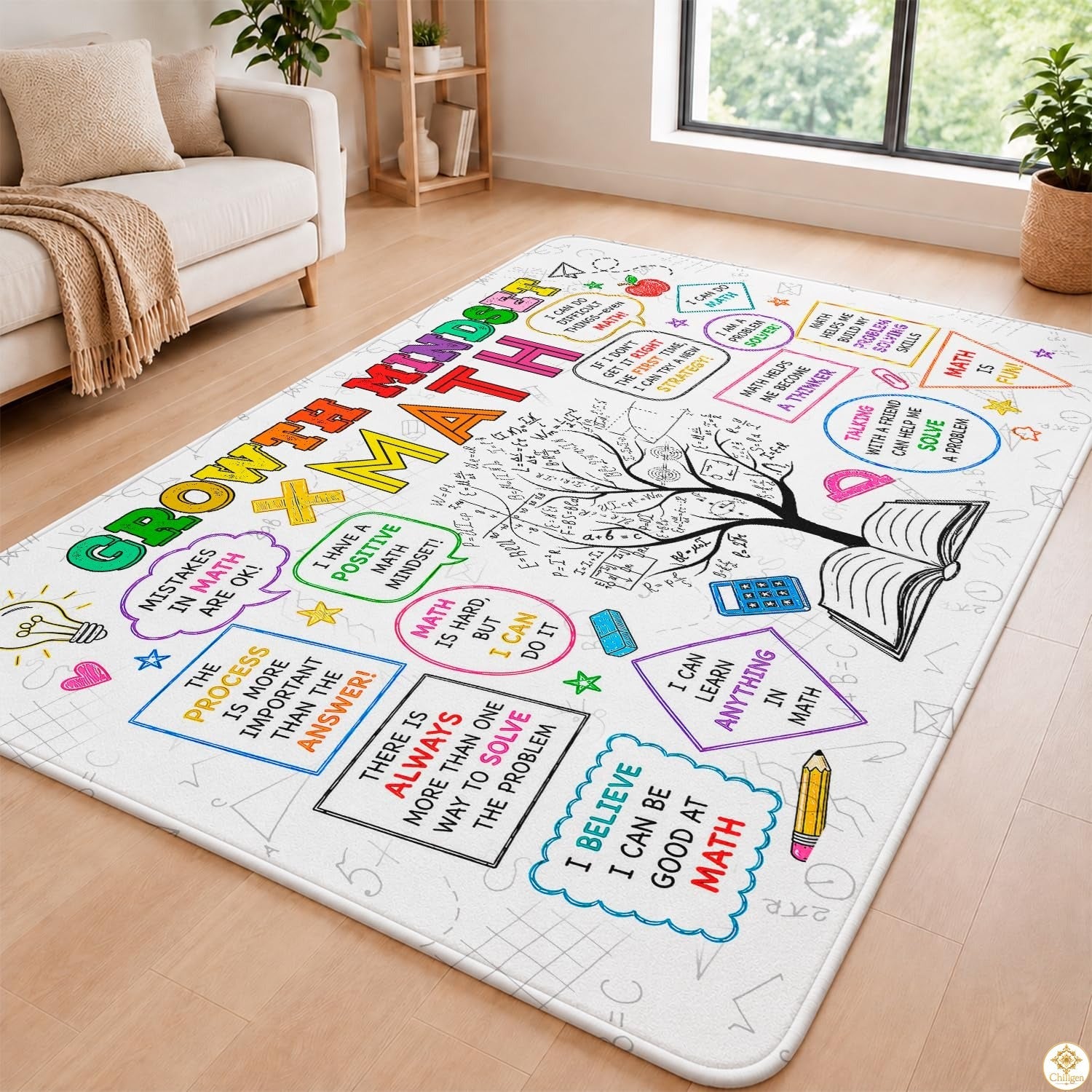 Custom Math Area Rug