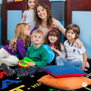 Custom Mathematics Education Rug for Classroom and Playroom - Math D5 / 3' x 5' (Rectangular)