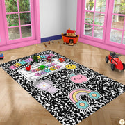 Custom Alphabet Welcome Mat with Spanish ABC and Numbers