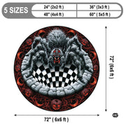 Custom Halloween 3D Effect Optical Illusion Spooky Round Rug (D7)