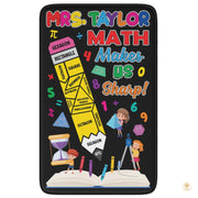 Custom Composition Notebook Classroom Rug with Non Slip Backing