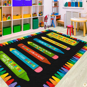 Custom Spanish ABC Classroom Rug for Learning and Play