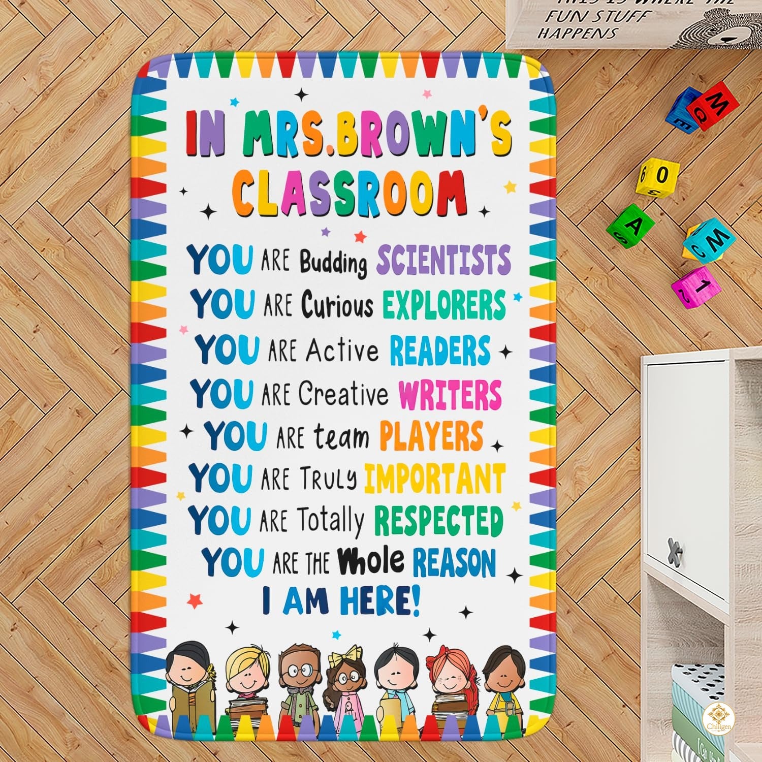 Personalized Welcome Doormat with Family Name and Address