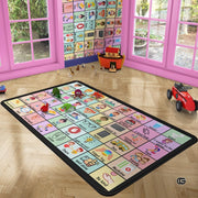 Core Vocabulary Rug, Communication Rugs for Kids Sped Classroom Rug, Autism Carpet, Speech Therapist Decor, Classroom Carpet, Back to School Mat for Kids Room Decor (STYLE-DS02, X-Small (2x3 feet))