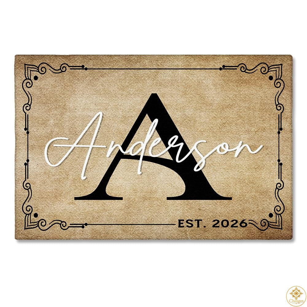 Custom Monogram Doormat – Style 355