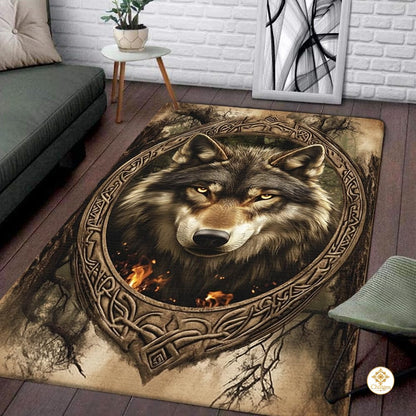 Custom Galaxy Wolves Rug for Boy Room and Living Room - Wolf-ds16