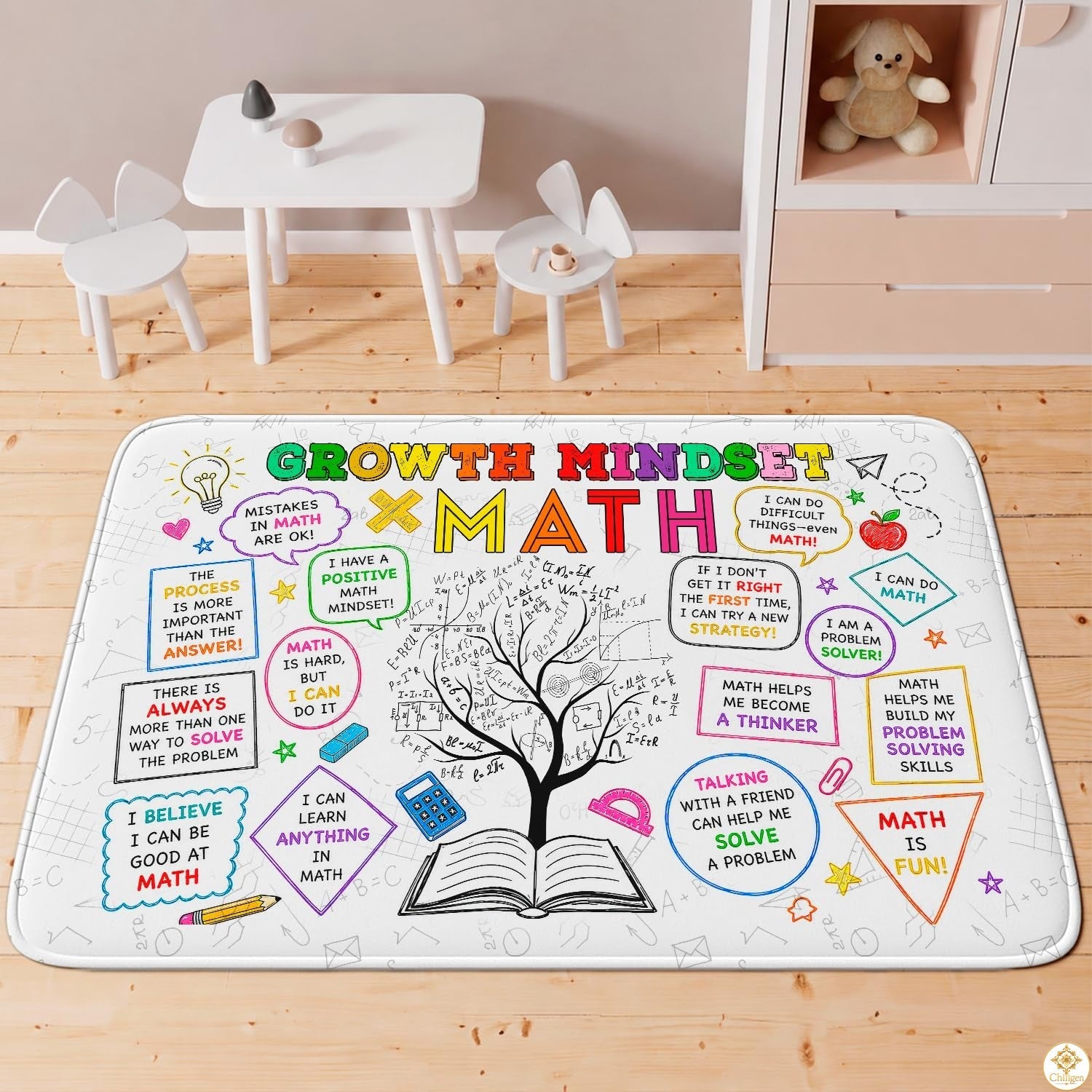 Custom Math Area Rug