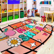 Custom Composition Notebook Classroom Rug for Kids