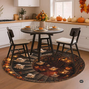 Personalized Halloween 3D Optical Illusion Ghost Round Rug (A08)