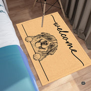 Personalized Pet Dog Welcome Door Mat with Photo and Name (A02)