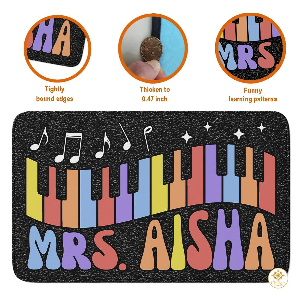 Custom Notebook Welcome Mat for Classroom and Bedroom
