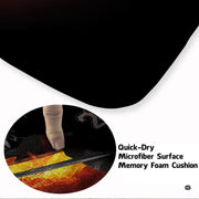 Soft low-pile microfiber surface texture on hockey player sports rug - thumbnail image 3 of 7