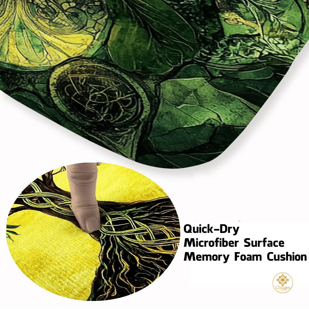 Custom Celtic Tree of Life Welcome Mat for Front Door - Tree-ds07