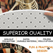 Custom Halloween 3D Effect Optical Illusion Spooky Round Rug (D9)