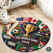 Custom Soccer Championship Welcome Mat for Front Door and Entryway