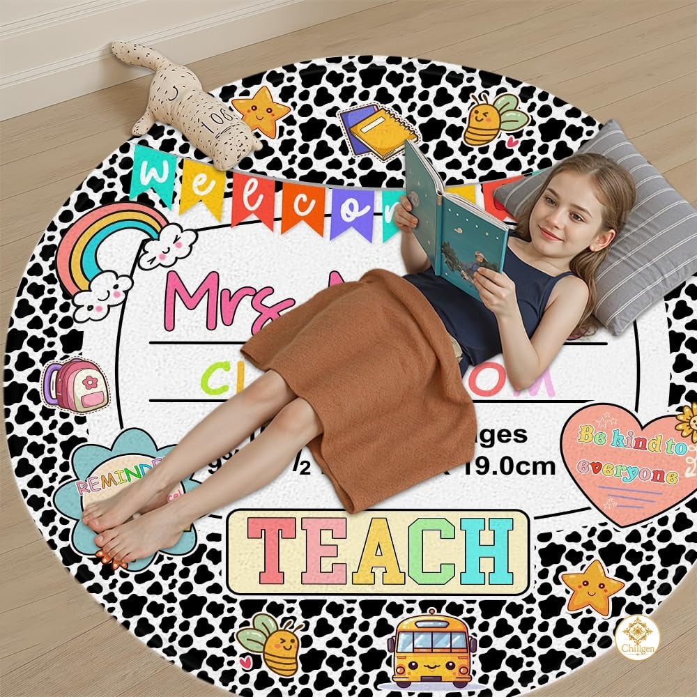 Personalized Notebook Welcome Mat with Family Name and Address