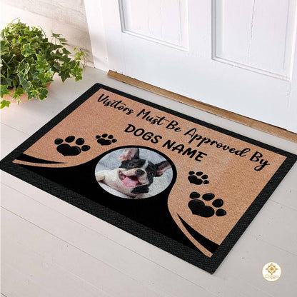 Personalized Dog Welcome Mat with Custom Pet Photo