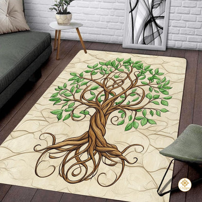 Custom Celtic Tree of Life Rug for Living Room and Bedroom - Tree-ds08