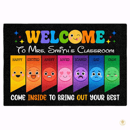 Personalized Classroom Doormat with Custom Teacher Name