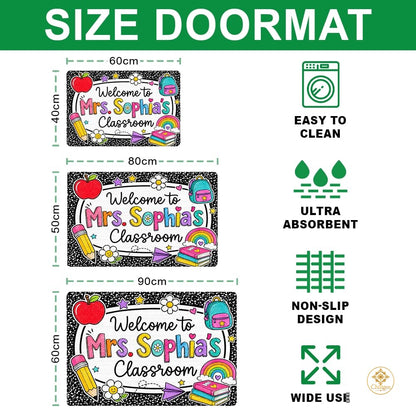 Personalized Welcome Doormat for Class and Teacher