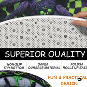 Custom Halloween 3D Effect Optical Illusion Spooky Round Rug (D6)
