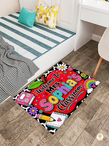 Custom Classroom Welcome Mat for Front Door and Entryway