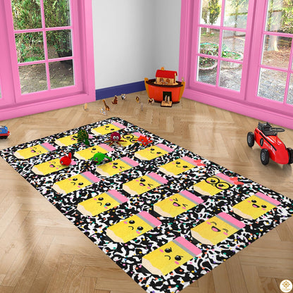 Custom Spanish ABC Classroom Rug for Playroom and School