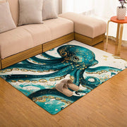 Custom Octopus Welcome Mat for Coastal Front Door