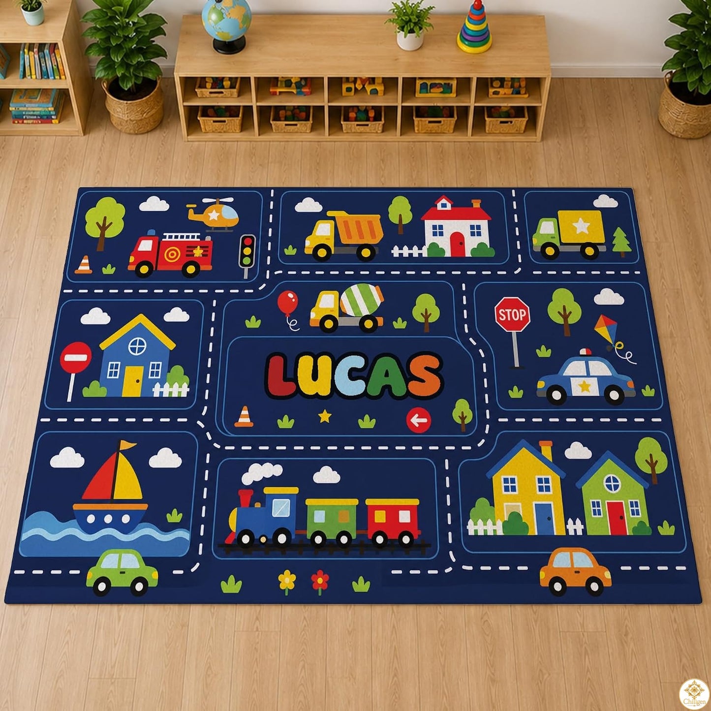 Personalized Welcome Doormat with Family Name and Address