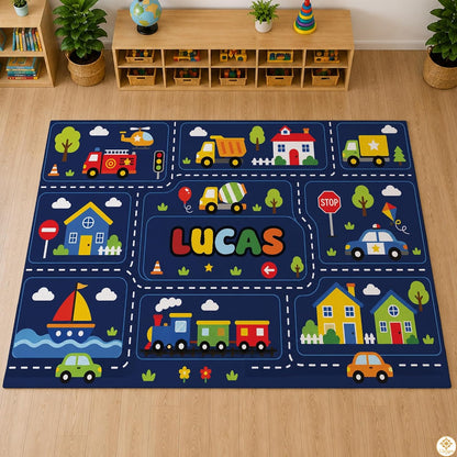 Personalized Welcome Doormat with Family Name and Address