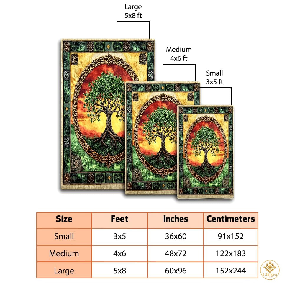 Custom Celtic Tree of Life Welcome Mat for Living Room