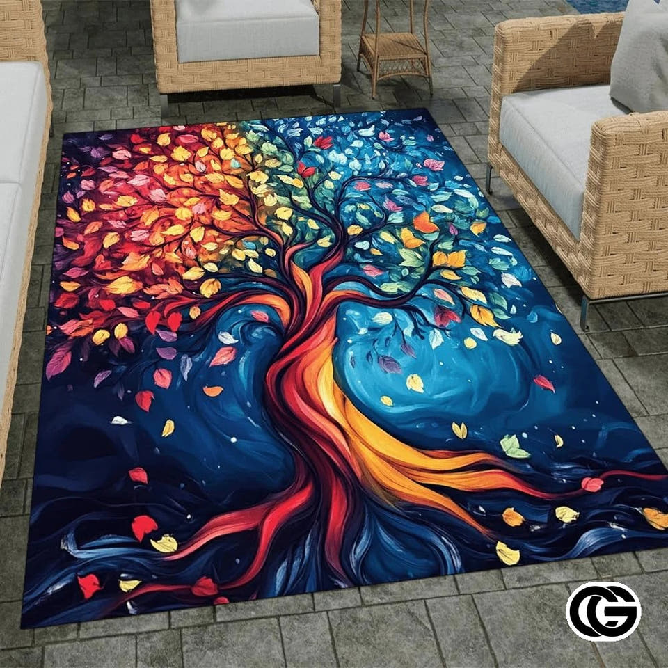 Custom Tree of Life Doormat with Celtic Design and Soft Mat