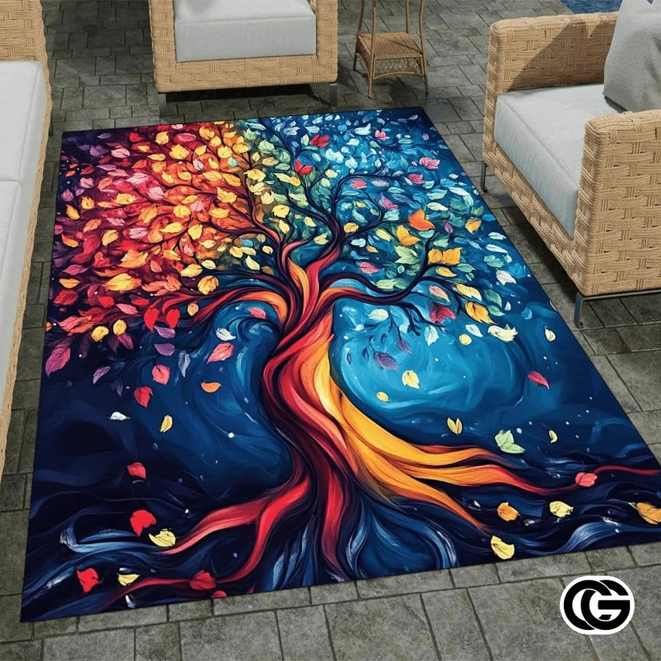 Custom Tree of Life Doormat with Celtic Design and Soft Mat