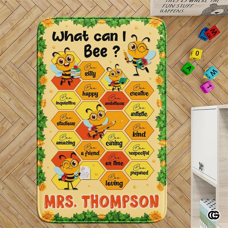 Custom Composition Notebook Welcome Mat with Teacher Name