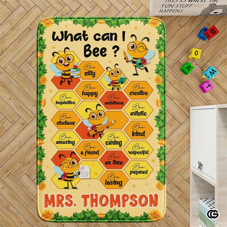 Custom Composition Notebook Welcome Mat with Teacher Name