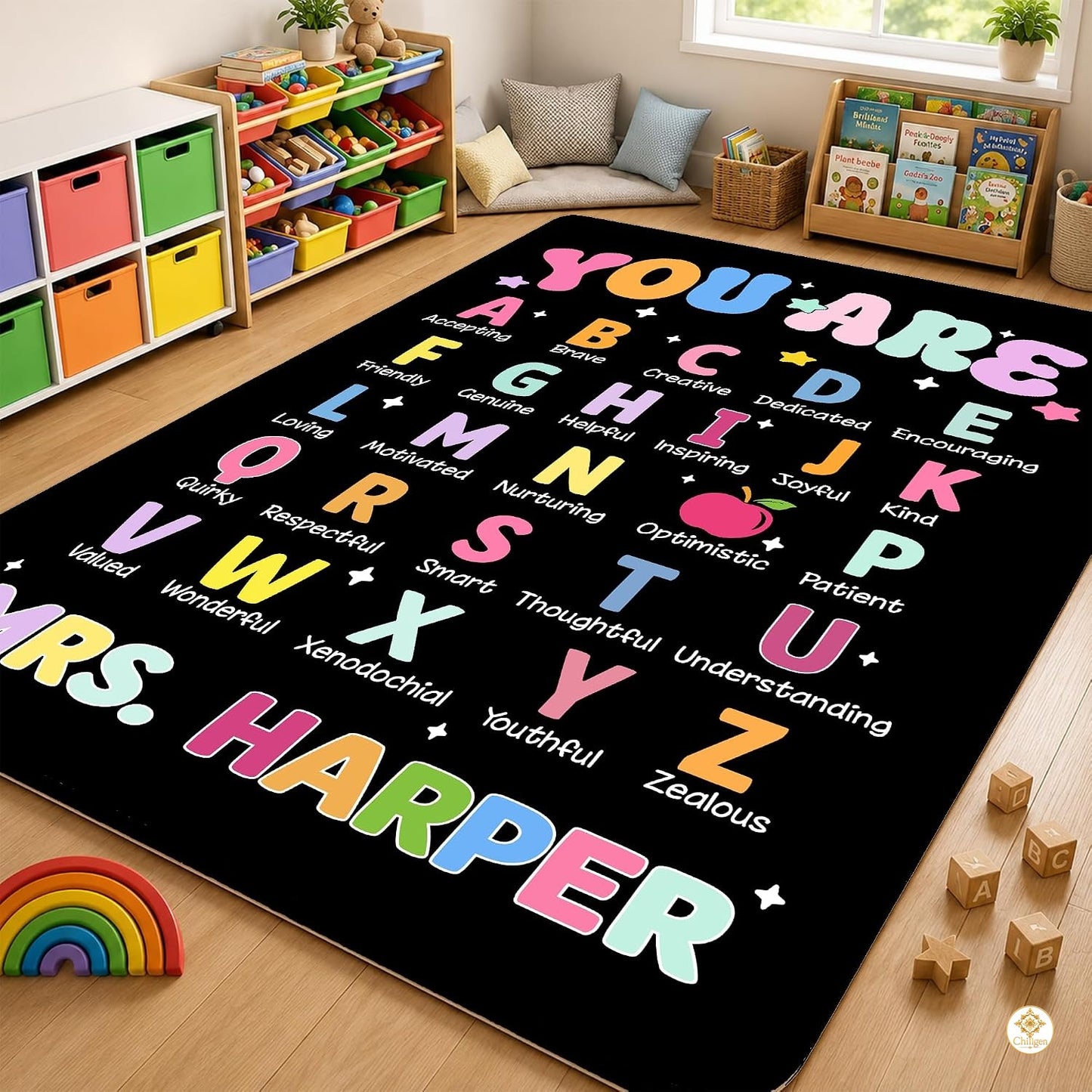 Personalized Welcome Doormat with Family Name and Address